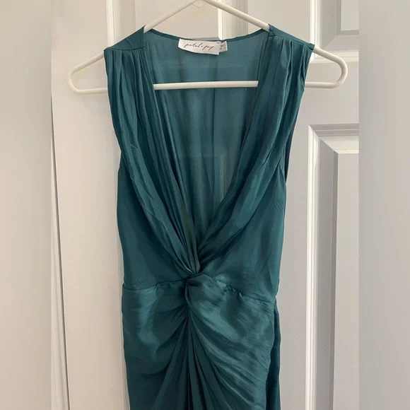 petal and pup emerald green dress Petal and Pup Jace Tiered Maxi Dress